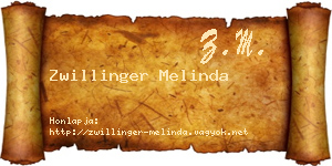 Zwillinger Melinda névjegykártya
